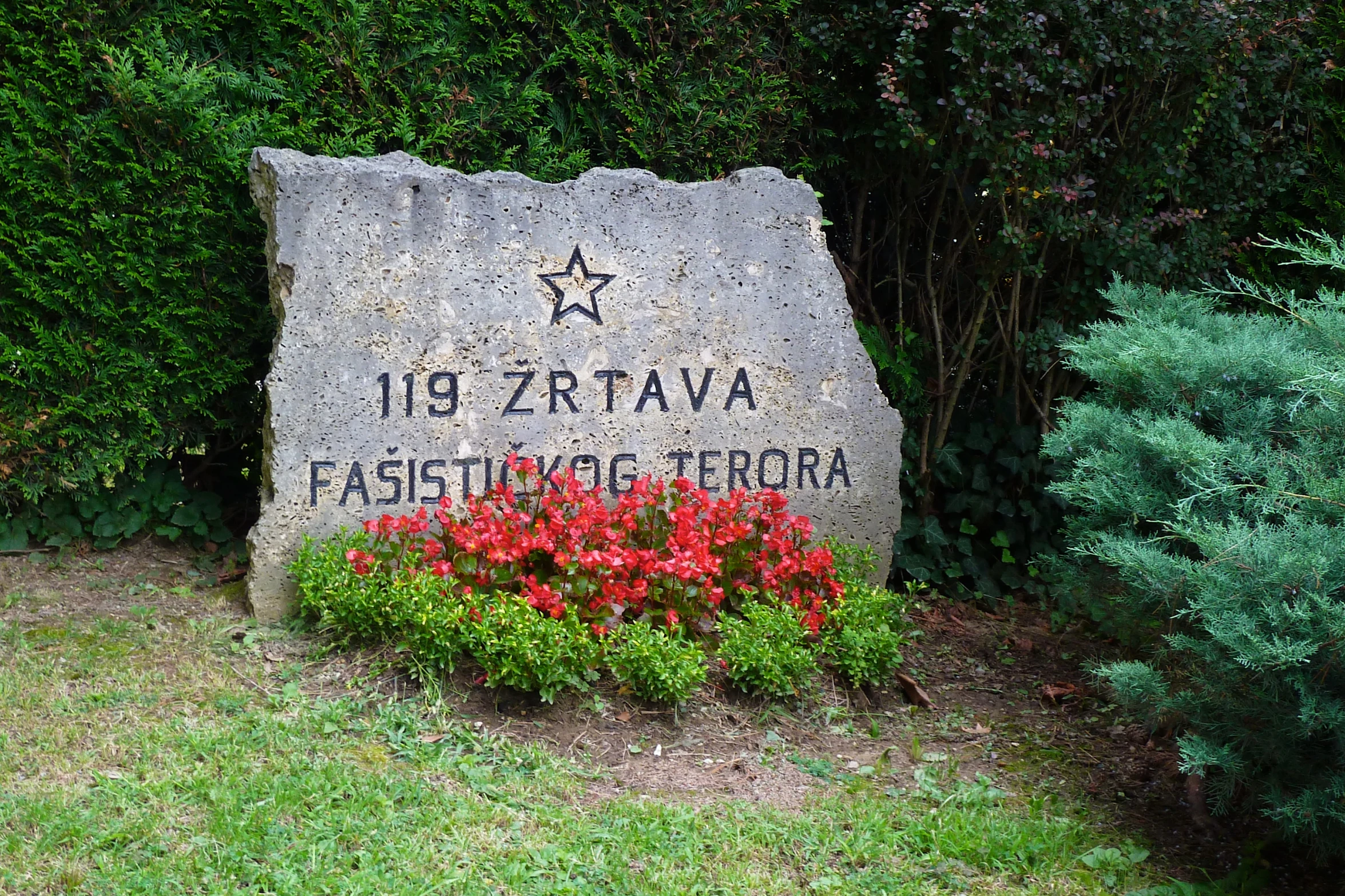 the large sign has many flowers in it