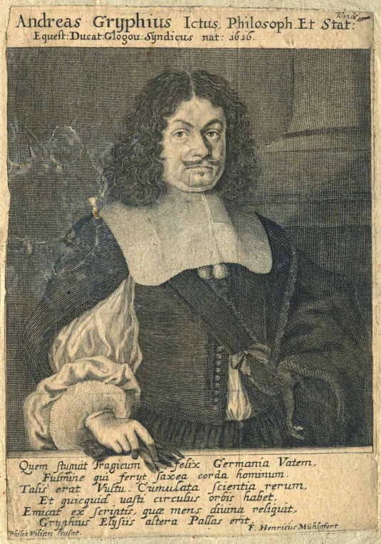 an engraving of a man, the head of a woman