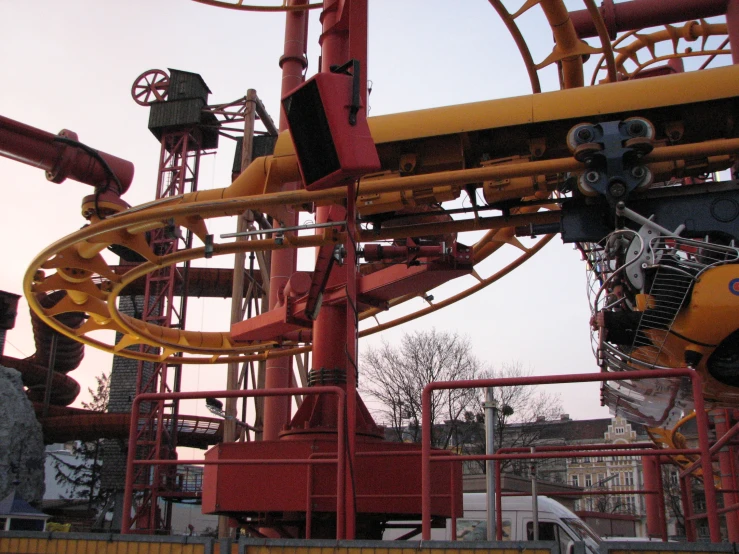 the giant coaster on top of a giant roller coaster