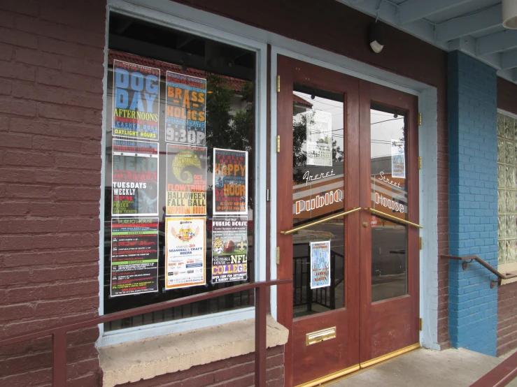 a restaurant's windows and signs are closed