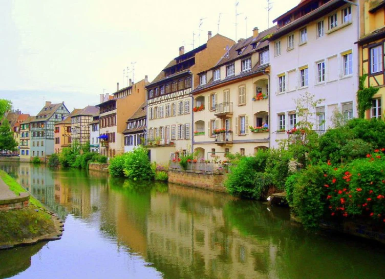 an image of a river surrounded by town