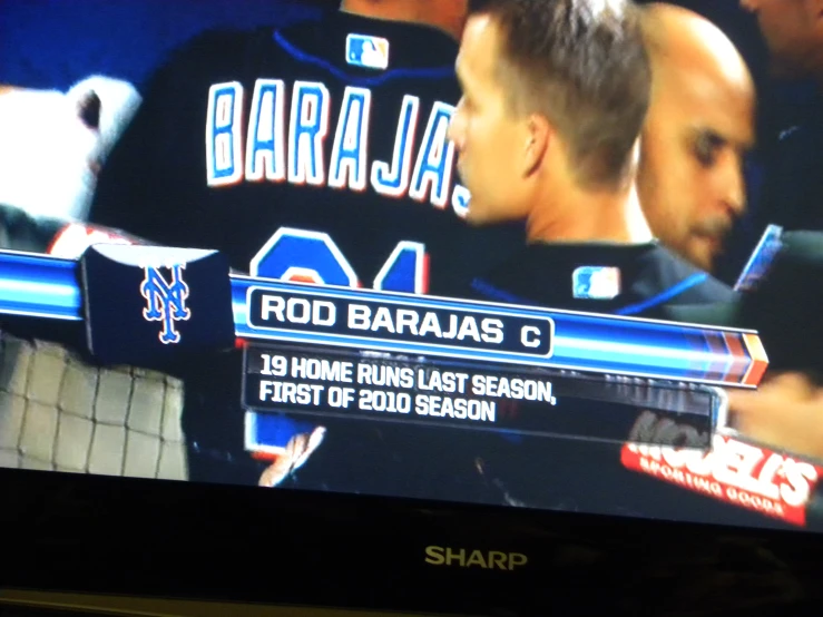 the scoreboard showing the professional baseball players