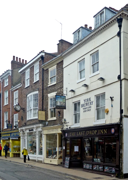 the shops are empty on the street outside