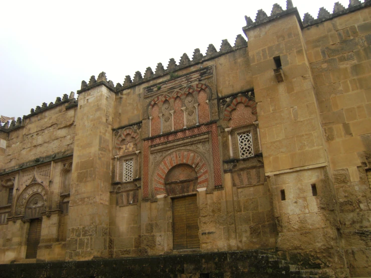 there are two doorways in the side of this castle