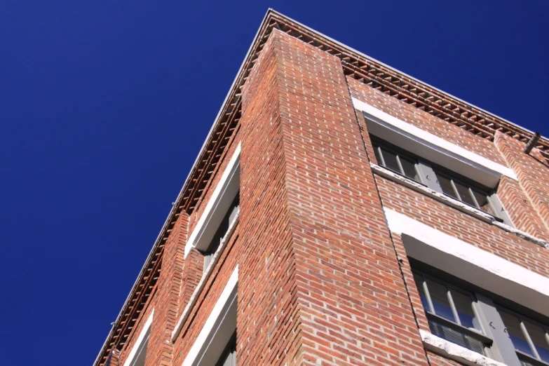 the building is made out of red bricks