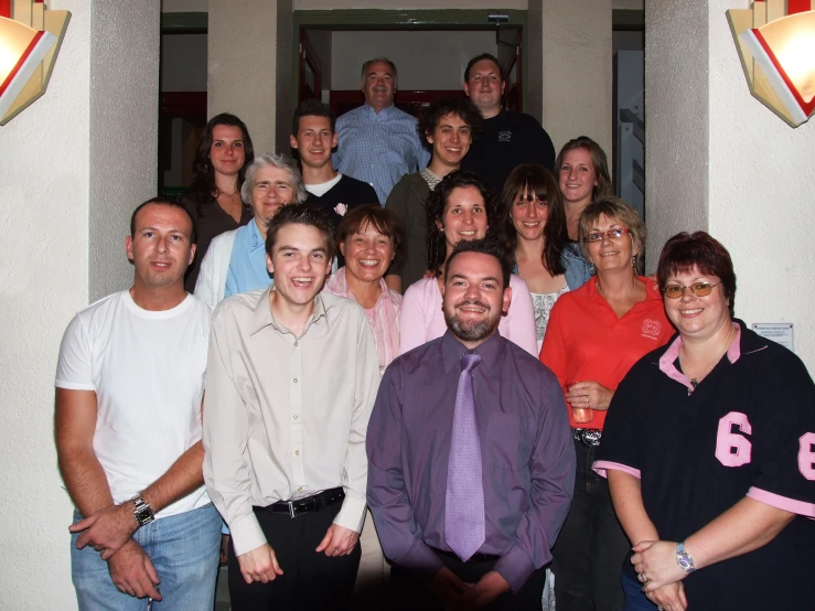 a group of people that are posing for a picture