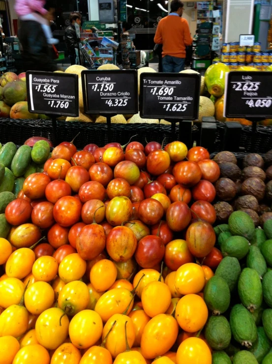 a store filled with lots of different fruits