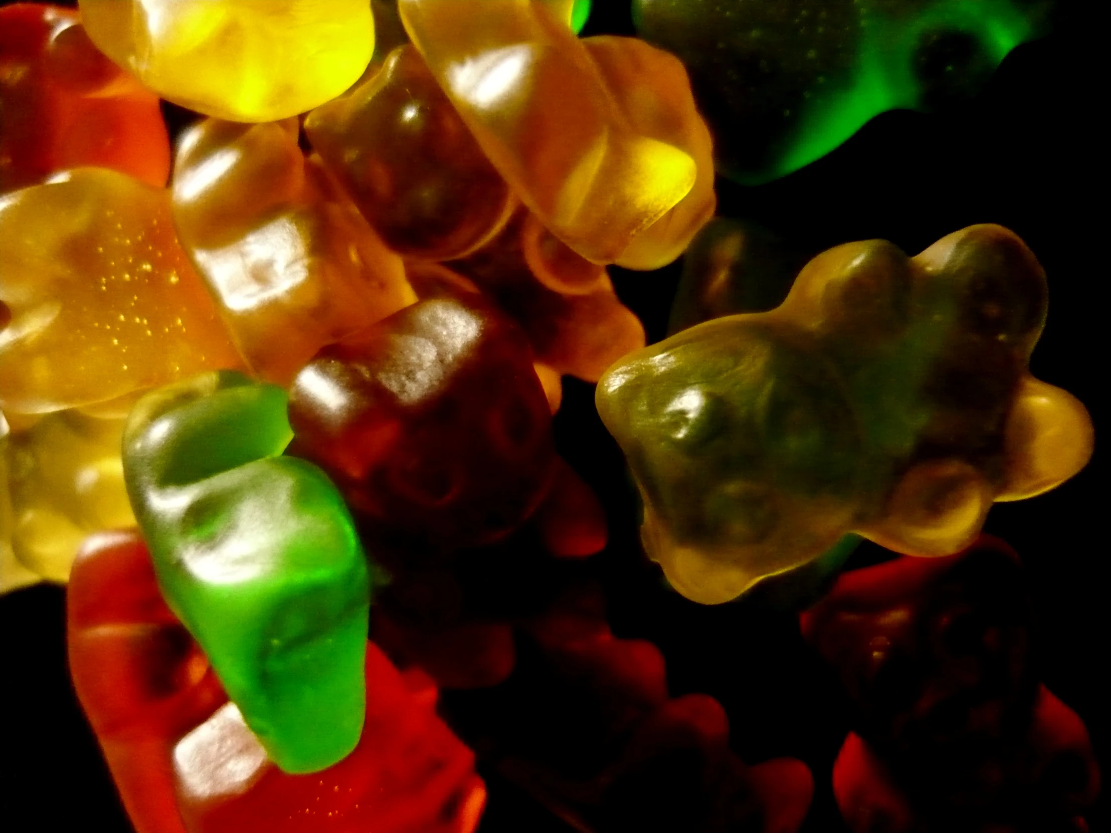 a close - up image of gummy bears