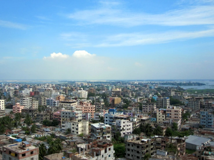 a very big city with lots of buildings