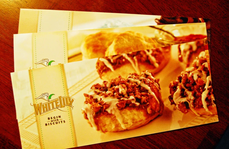 an advertit from starbucks showing pastries on the counter