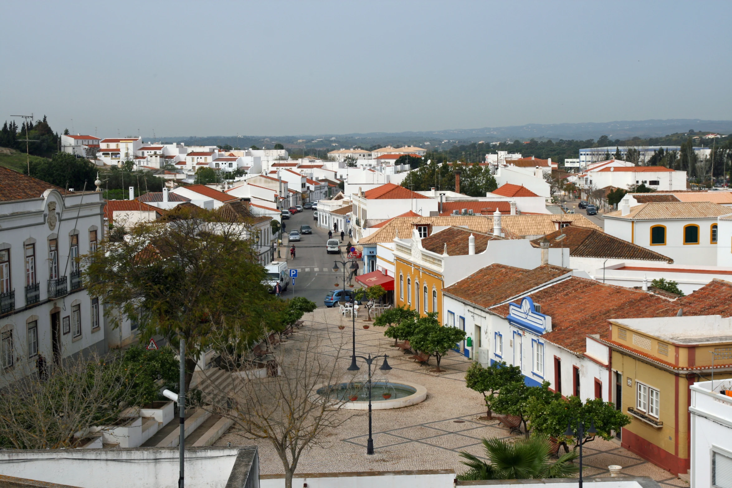 a street lined with lots of small buildings