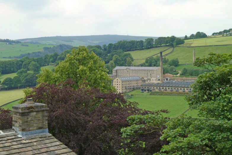 the view of a house from a distance