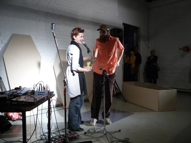 an image of the people filming in the studio