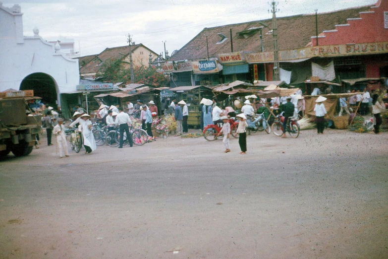 there are some people that are outside in the street