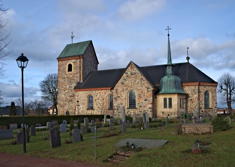 a very large church with a steeple on top