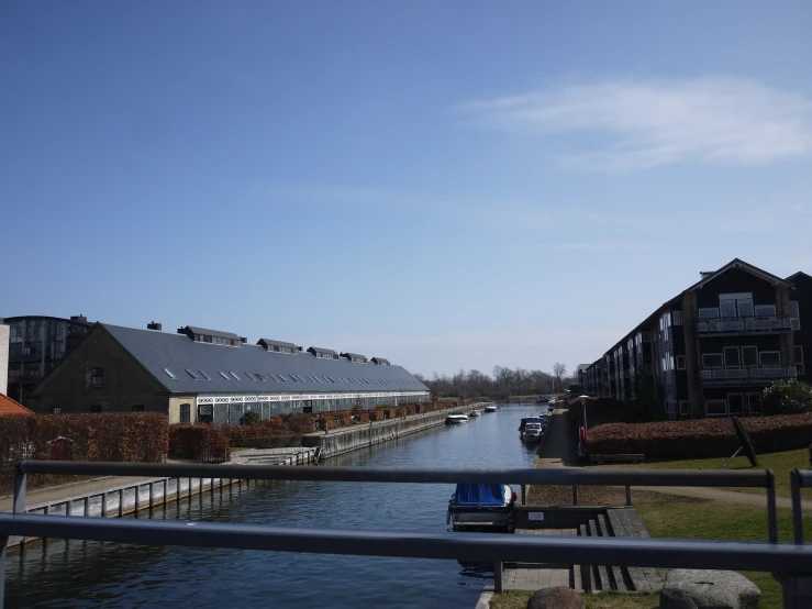 a view of some houses near the water