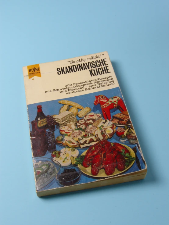 a book with pictures of food and words