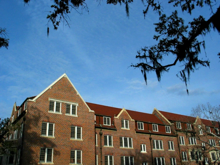 a large building with several windows on top of it