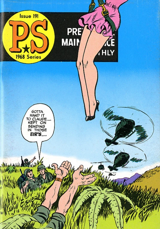 a cover of a magazine in a cartoon strip