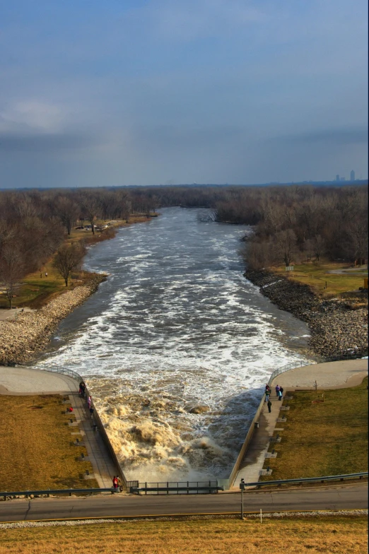 a small river with lots of water in it