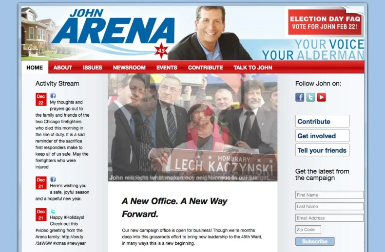 the official website for john arena