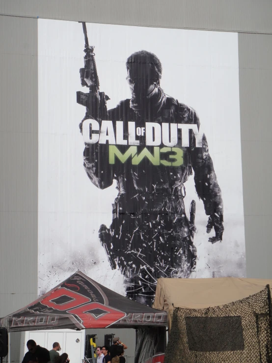 there is an ad for the call of duty