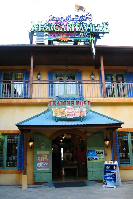 this is an entrance to the margarita avenue restaurant