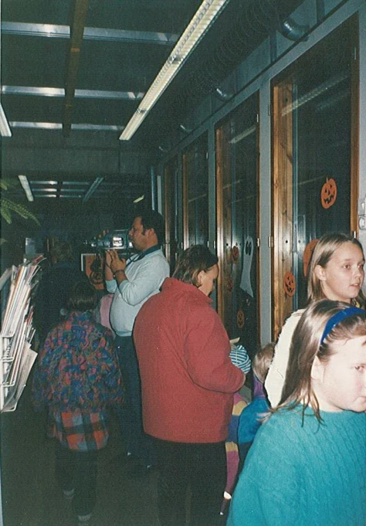 the passengers are waiting on the subway train