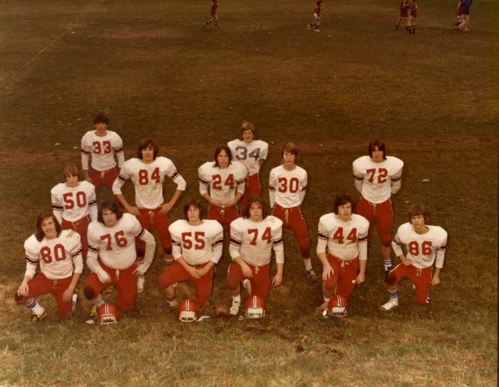 a group of people that are standing on a field