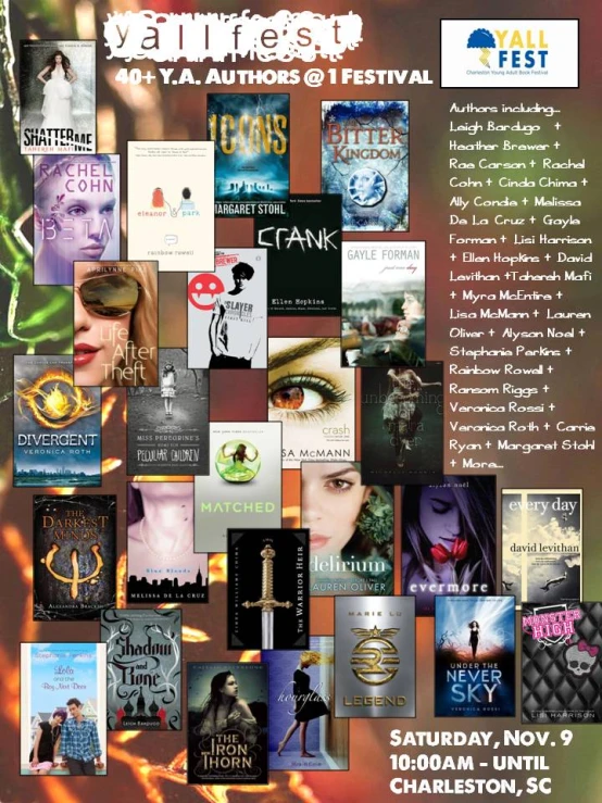 a poster with all the authors from films