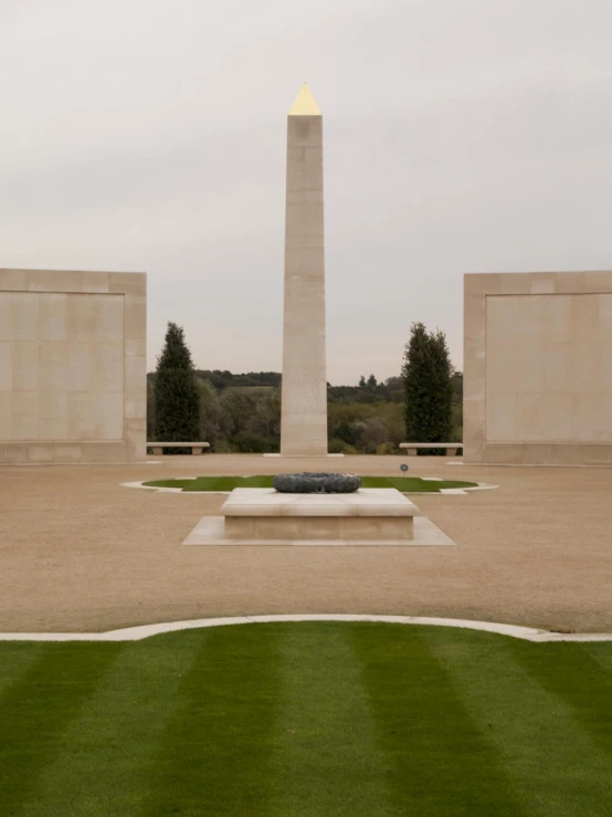 a po taken from the ground looking at a monument