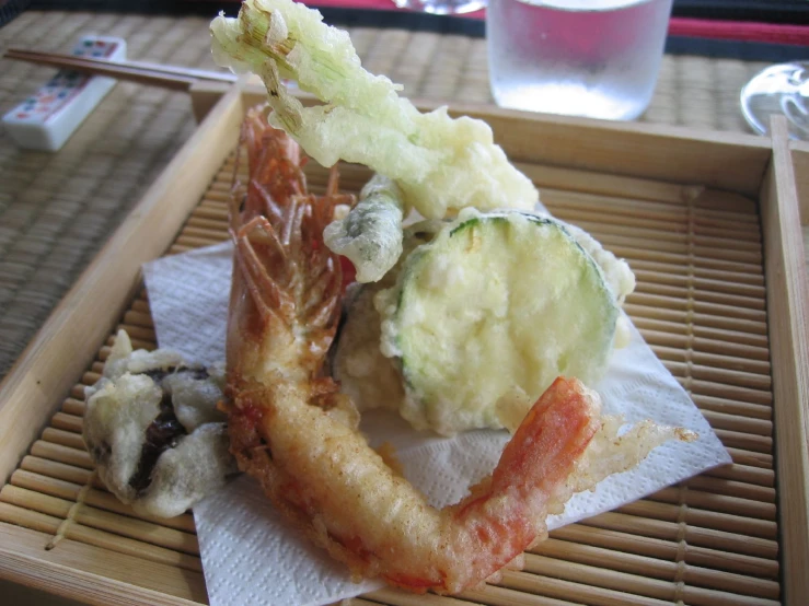 an image of various foods in the tray