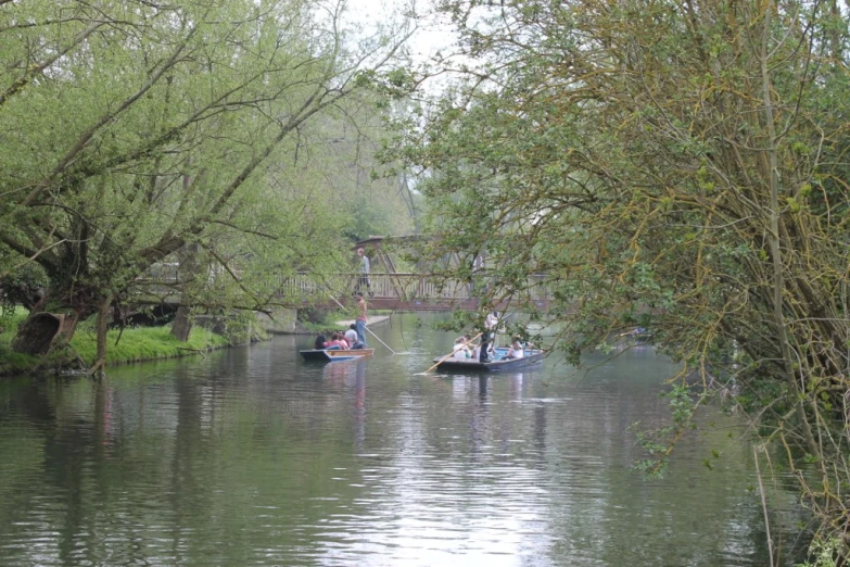 people in boats that are on the water