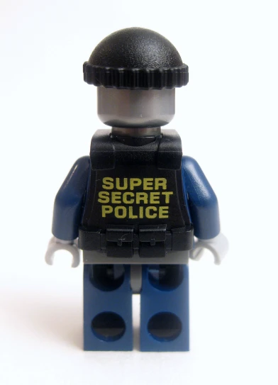 a lego figure in the form of a police officer