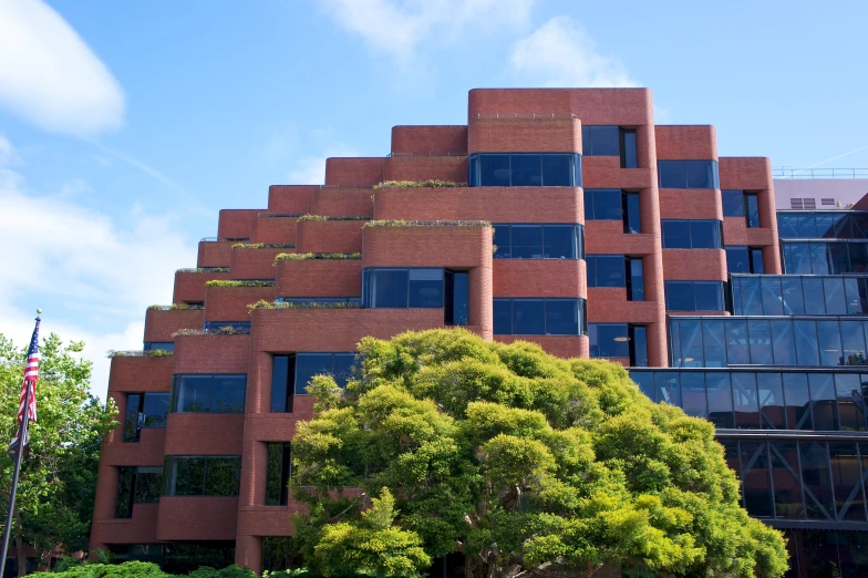 the building has many windows on it as well