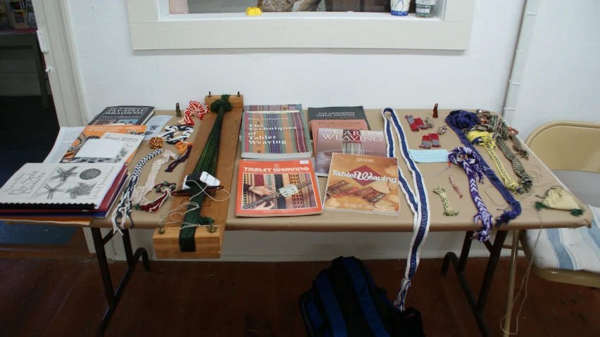 several different items are on a table next to other items