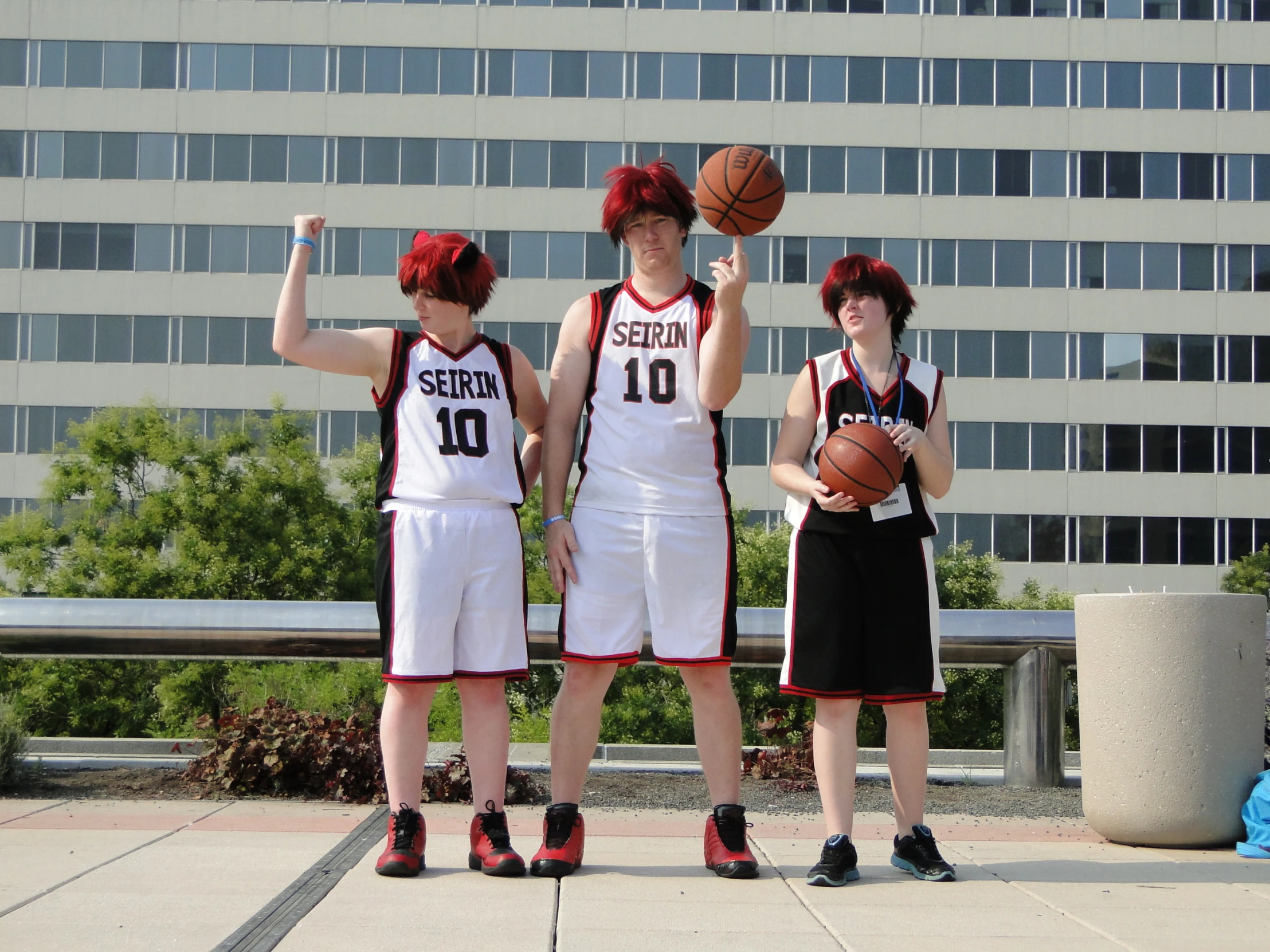 a bunch of s that are holding some basketballs