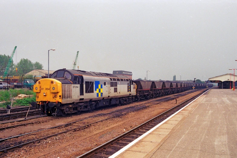 a train is on a rail road track