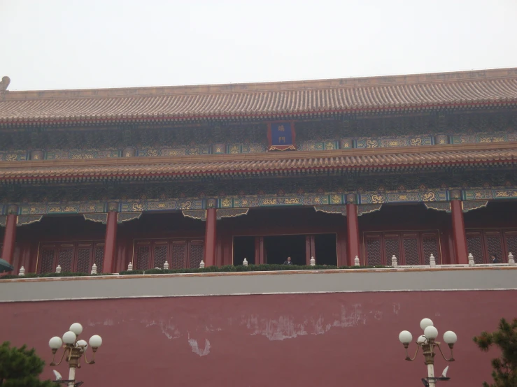 an exterior view of an asian building