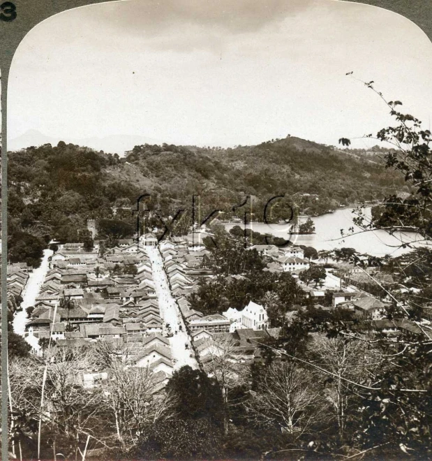 an aerial view from above of a town