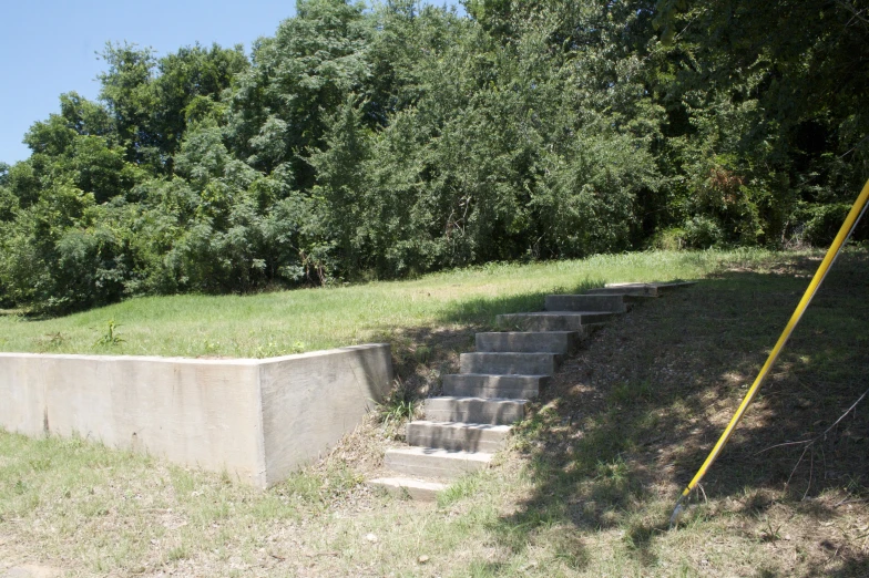 an image of stairs that can be used to climb the hill