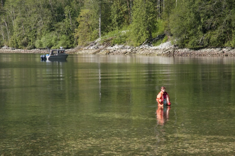 some people are out walking on the water