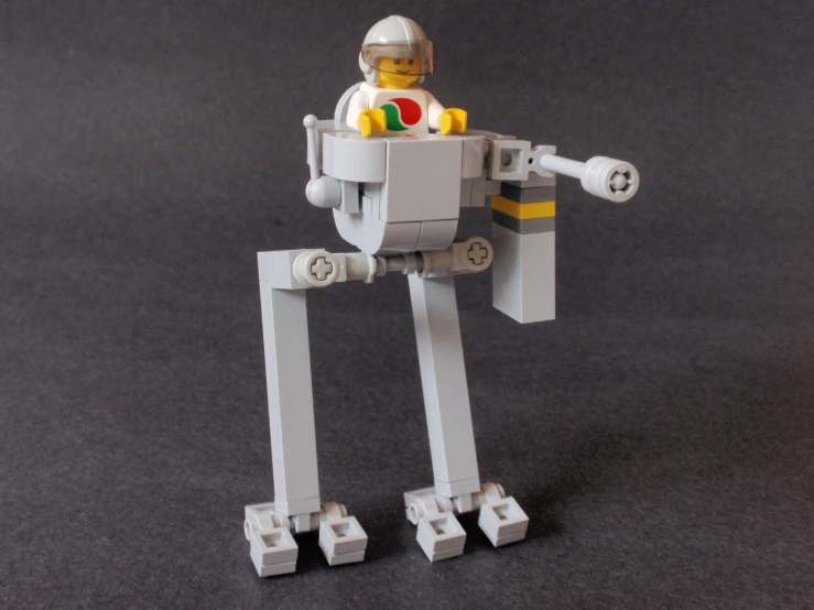 a lego figure sitting on top of a robot