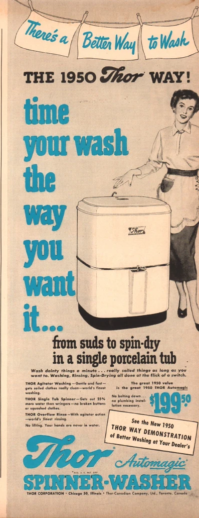 a advertit advertising an electric water washer