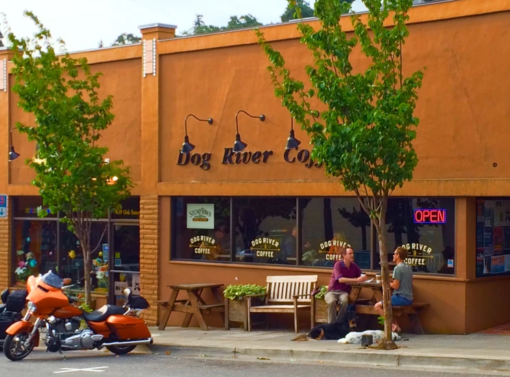 the shop front of a small cafe and restaurant