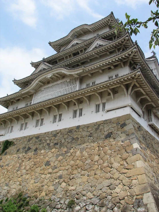 a tall tower with several rooms on top