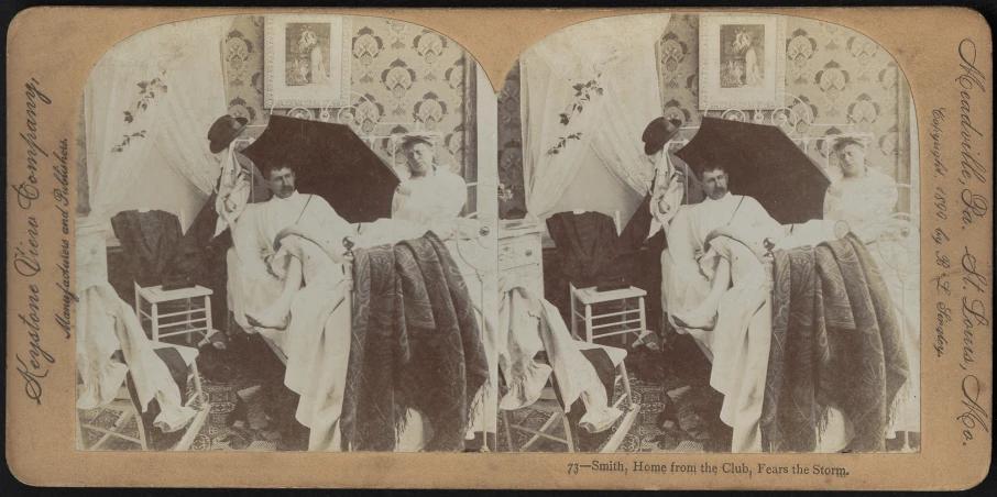 antique pograph of ladies sitting at table posing