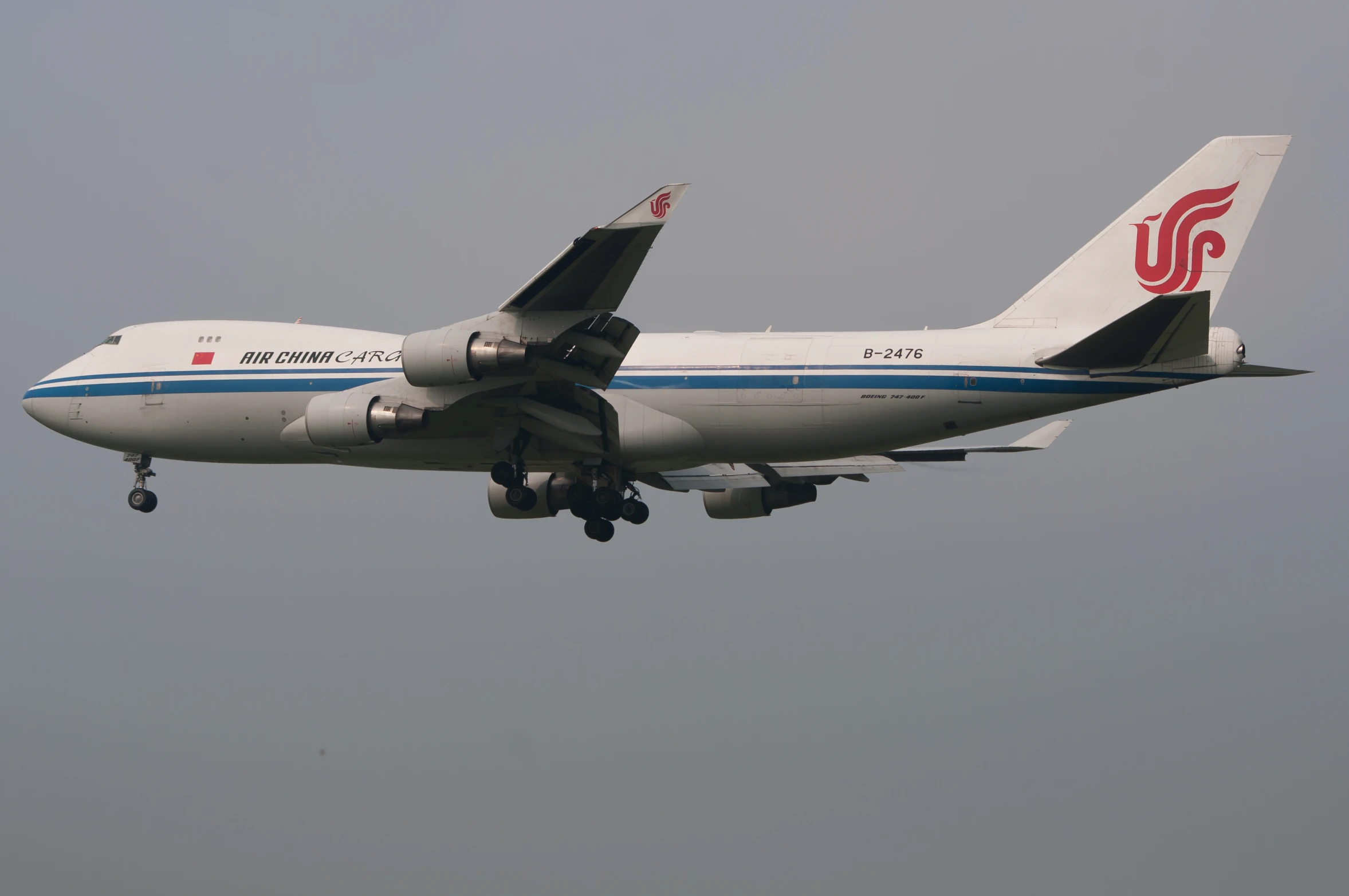 an air china airplane flying through the air