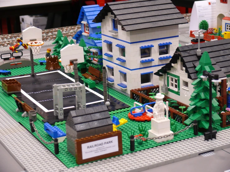 a model of a lego village