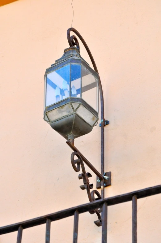 a light fixture that is attached to a wall